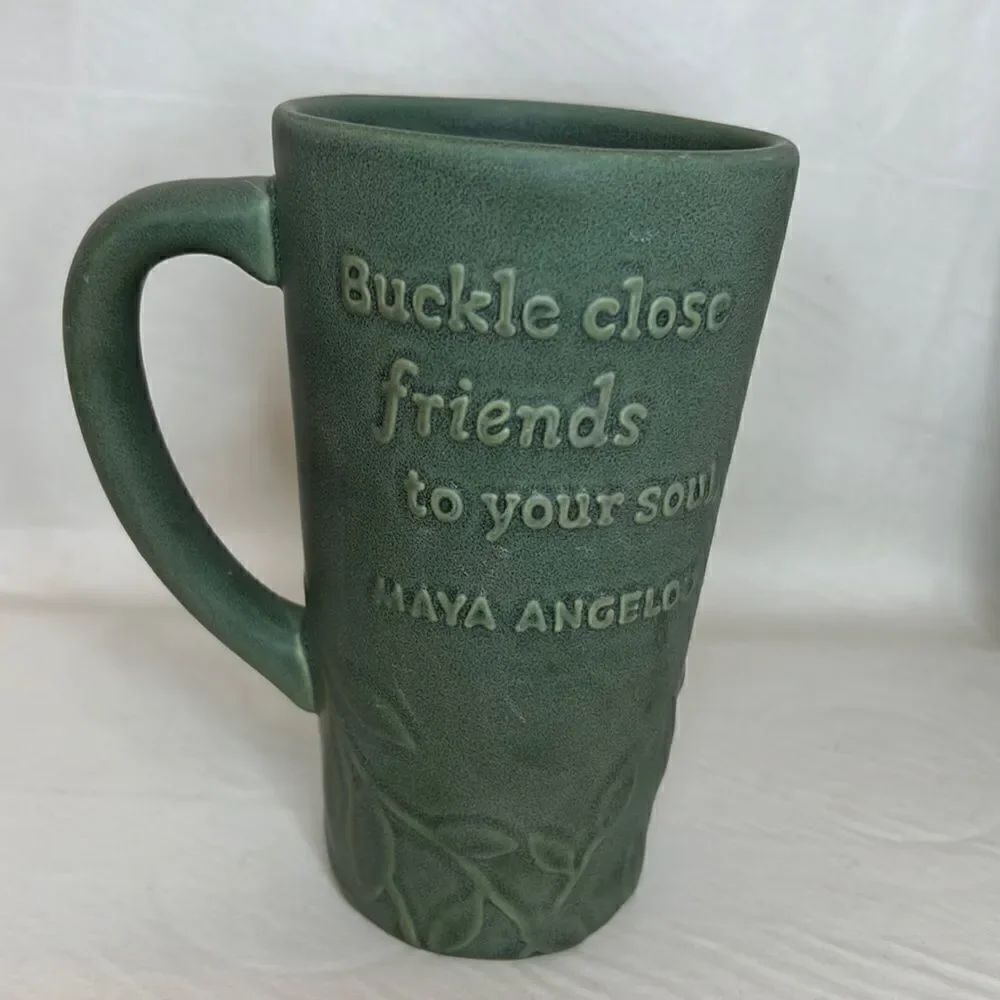 Hallmark Maya Angelou 20 Oz Coffee Mug Buckle Close Friends To Your Soul 2003